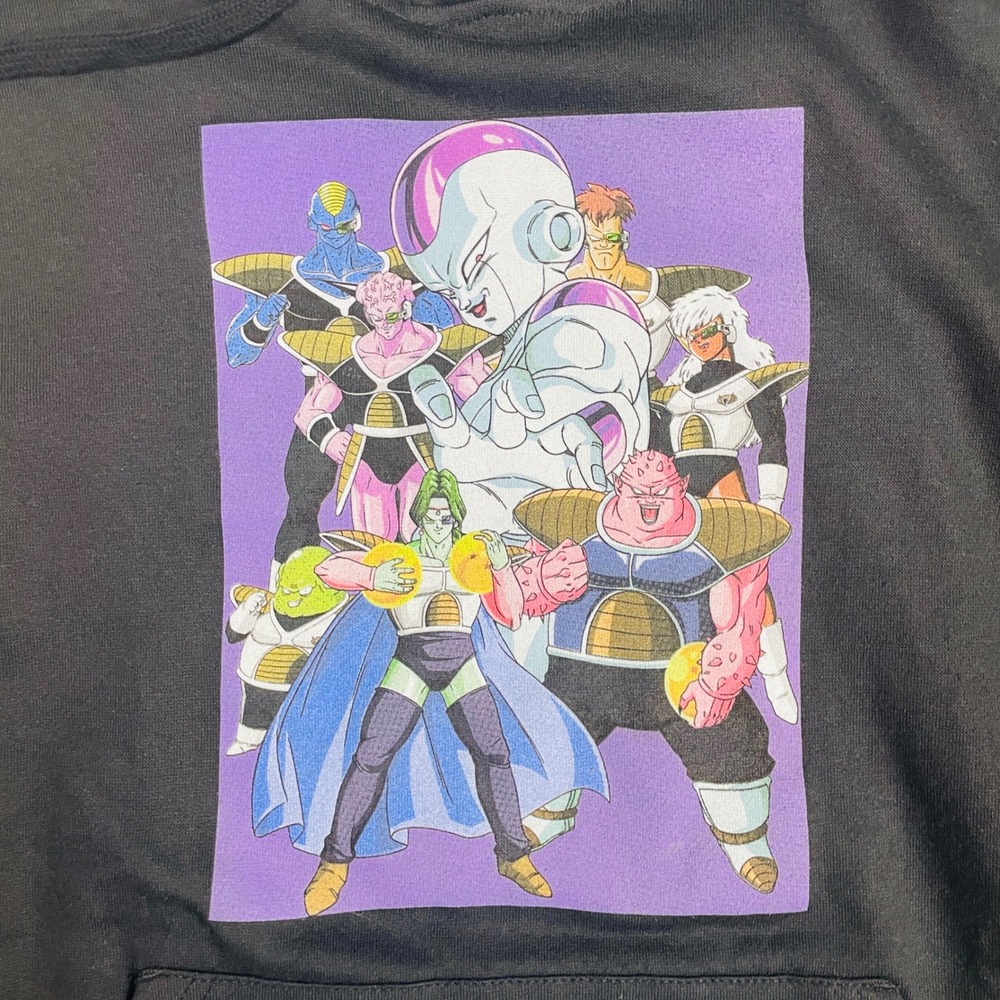Dragon Ball Z Hoodie Mens Small Black Excellent Frieza Ginyu Force Graphic - Picture 2 of 6